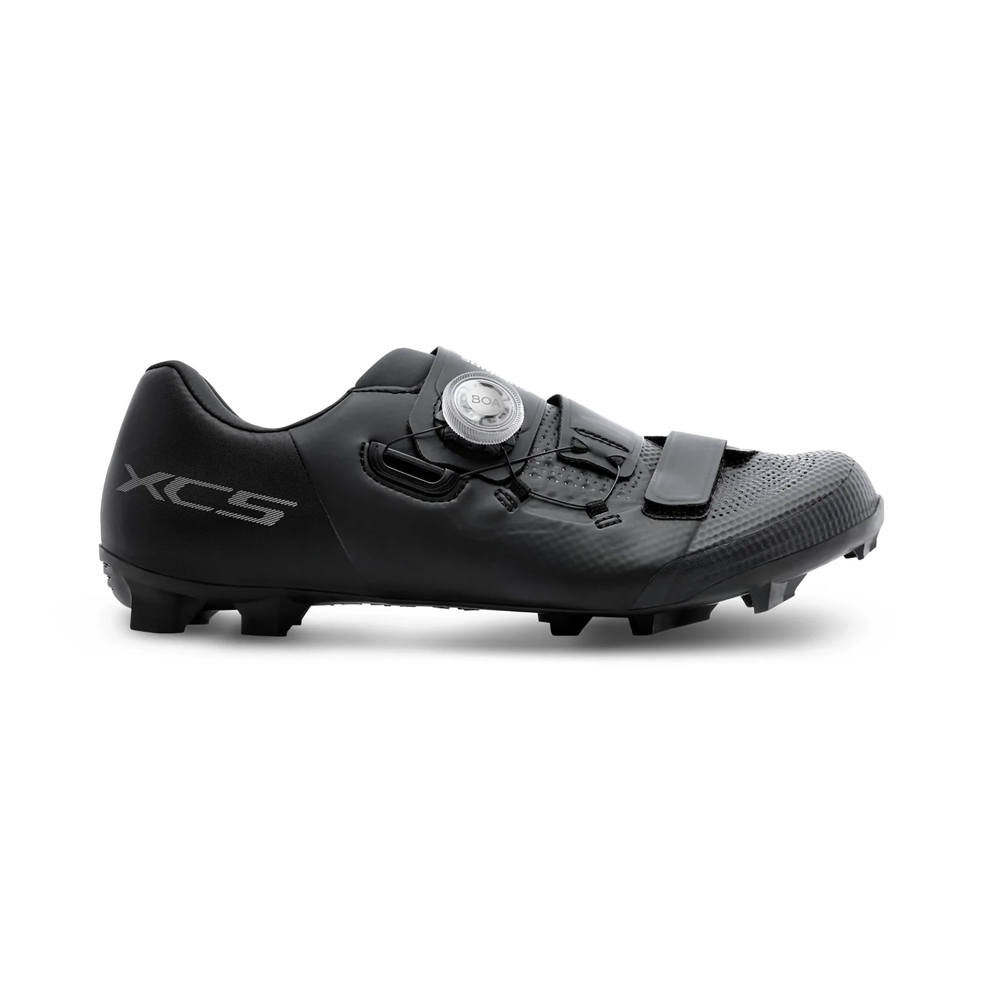 Shimano XC502 Bicycle Shoes Black, studio side view