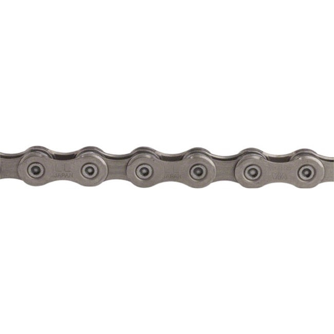 Shimano XT HG95 Chain 10 Speed 116 Links Silver Studio Image Close Up