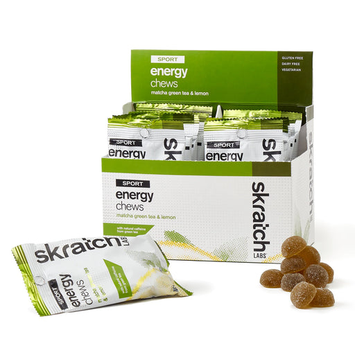 Skratch Labs Sport Energy Chews Matcha Green Tea and Lemon Box of 10