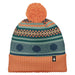 Smartwool Fairisle Fleece Lined Beanie in Apricot, studio front view