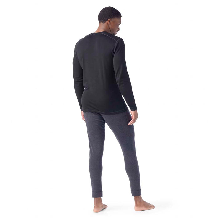 Smartwool Mens Thermal Merino Jogger Charcoal, studio modeled back view