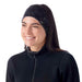 Smartwool Thermal Merino Reversible Headband Black Digi Snow, studio photo on model