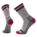 Smartwool Unisex Everyday Larimer Crew Socks Tibetan Red, studio photo