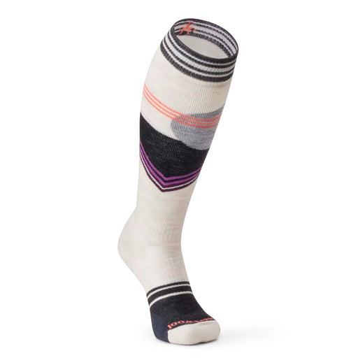 Smartwool Womens Snowboard Full Cushion OTC Moon Energy Socks  Moonbeam, studio front view