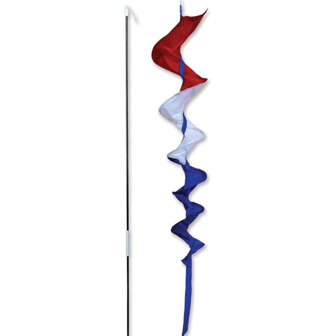 SoundWinds Medium Fusilli Spinning Bike Windsock Red White Blue