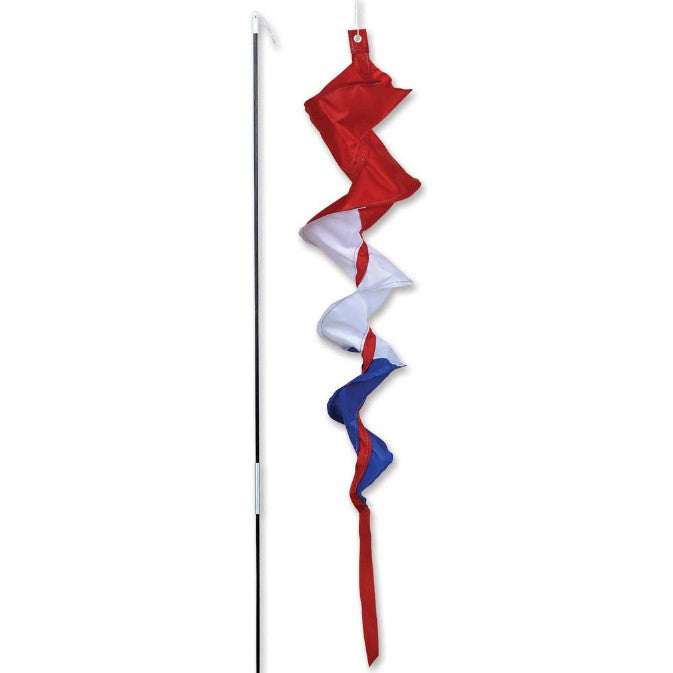 SoundWinds Small Fusilli Spinning Bike Windsock Patriotic Studio Image
