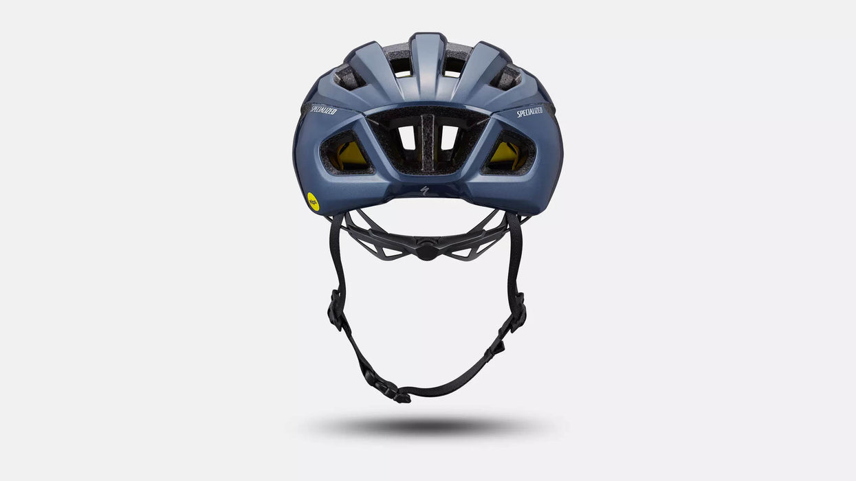 Specialized Loma Helmet Cast Blue Metallic studio image back view