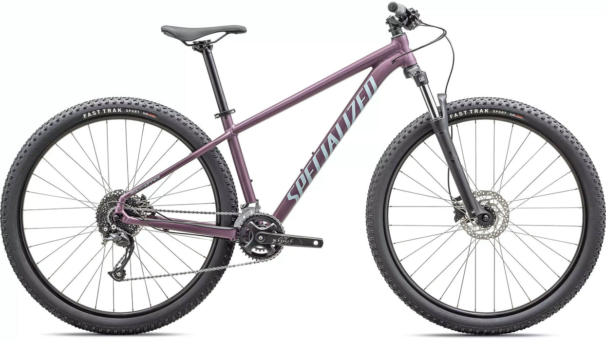 Specialized Rockhopper 27.5 Satin Cast Lilac / Sea Foam, studio side view