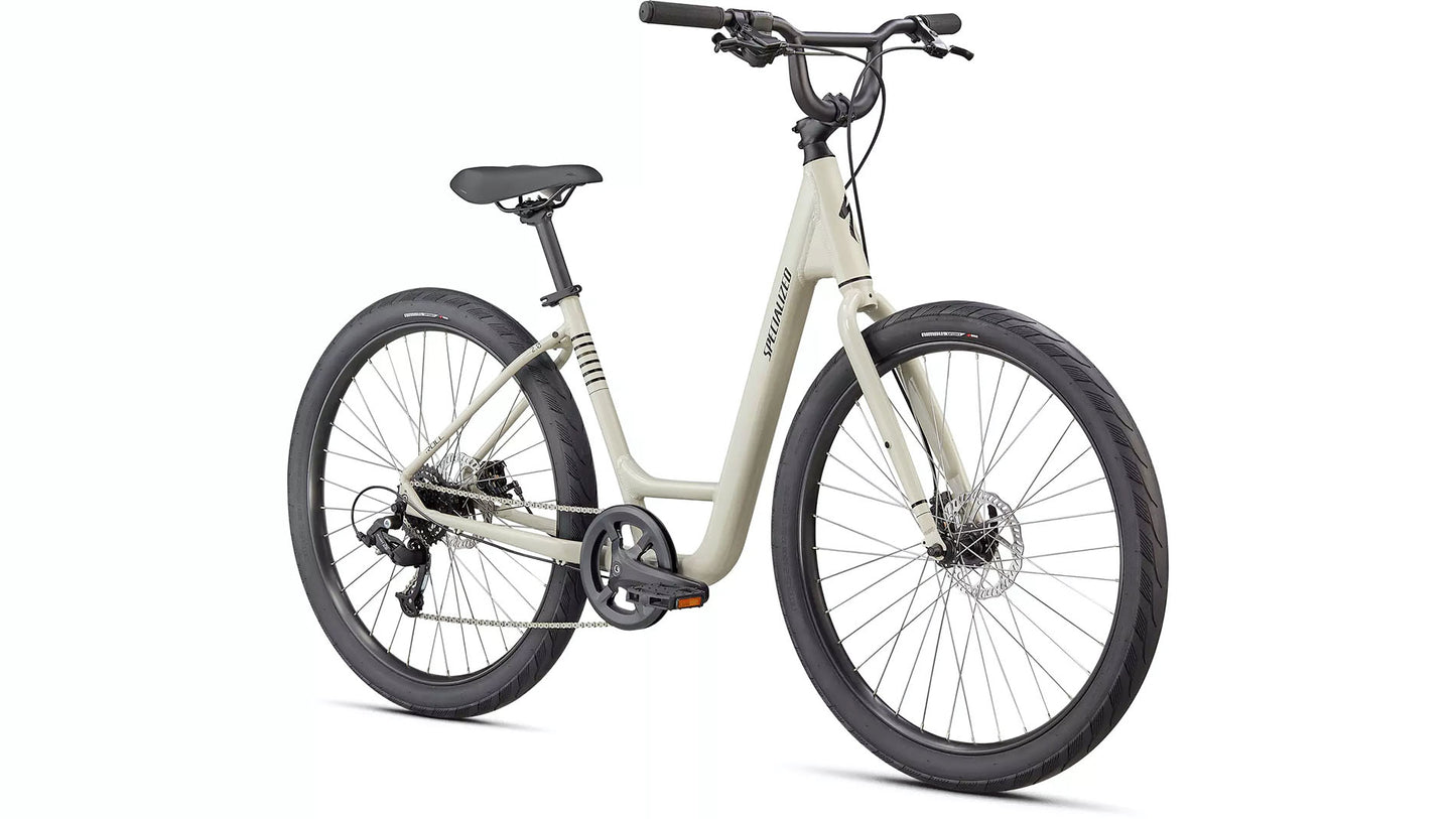 Specialized Roll 2.0 Low Entry path pavement trail bike recreation bicycle White Mountains/ Gunmetal/ Black