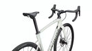 Specialized Roubaix Comp Road Bike with Future Shock in Pearl White/ Obsidian studio cockpit view