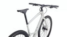 Specialized Sirrus X 5.0 Cross Hybrid Bicycle Gloss White Mountains/Gunmetal cockpit view