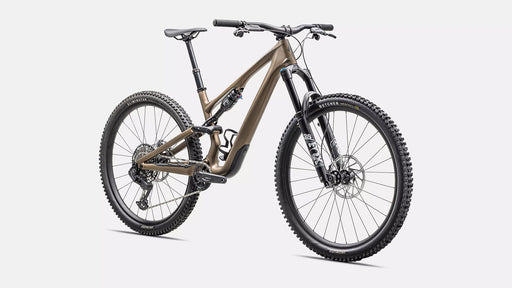 Specialized Stumpjumper 15 Comp Satin Burnt Gold/ Gunmetal, studio front quarter view