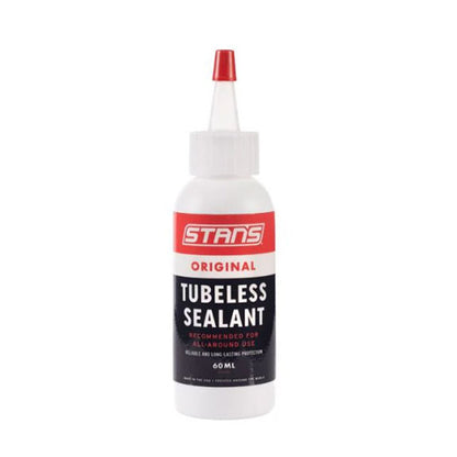 Studio image of a 60 ml bottle of Stan's No Tubes Original Tubeless Sealant.