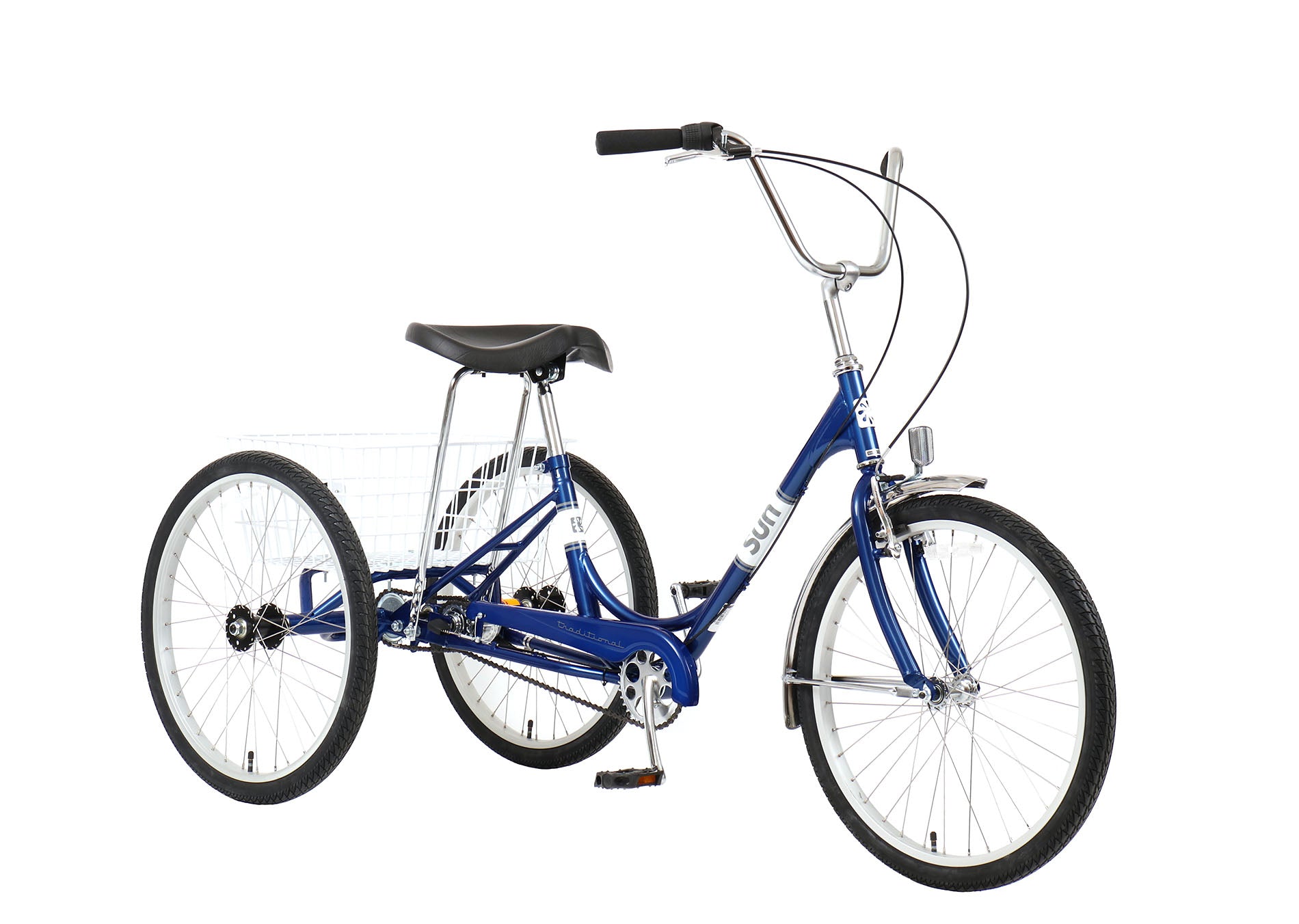 Sun Bicycles Adult Traditional Trike Three Speed Blue – Hostel Shoppe Sun Bicycles Adult Traditional Trike Three Speed Blue – Hostel Shoppe
