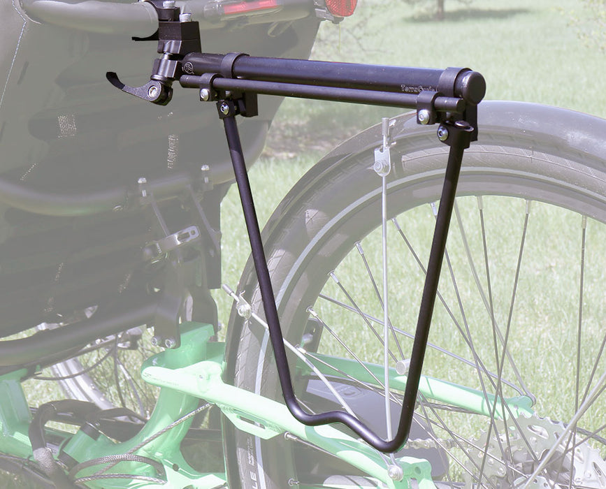 T-Cycle Easy Trike Rack (Reversible One Side) 1.0in mounted on a green ICE Adventure