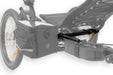 T-Cycle Greenspeed Magnum SeatSide Seat Mount Kit studio image mounted on greenspeed magnum with bag