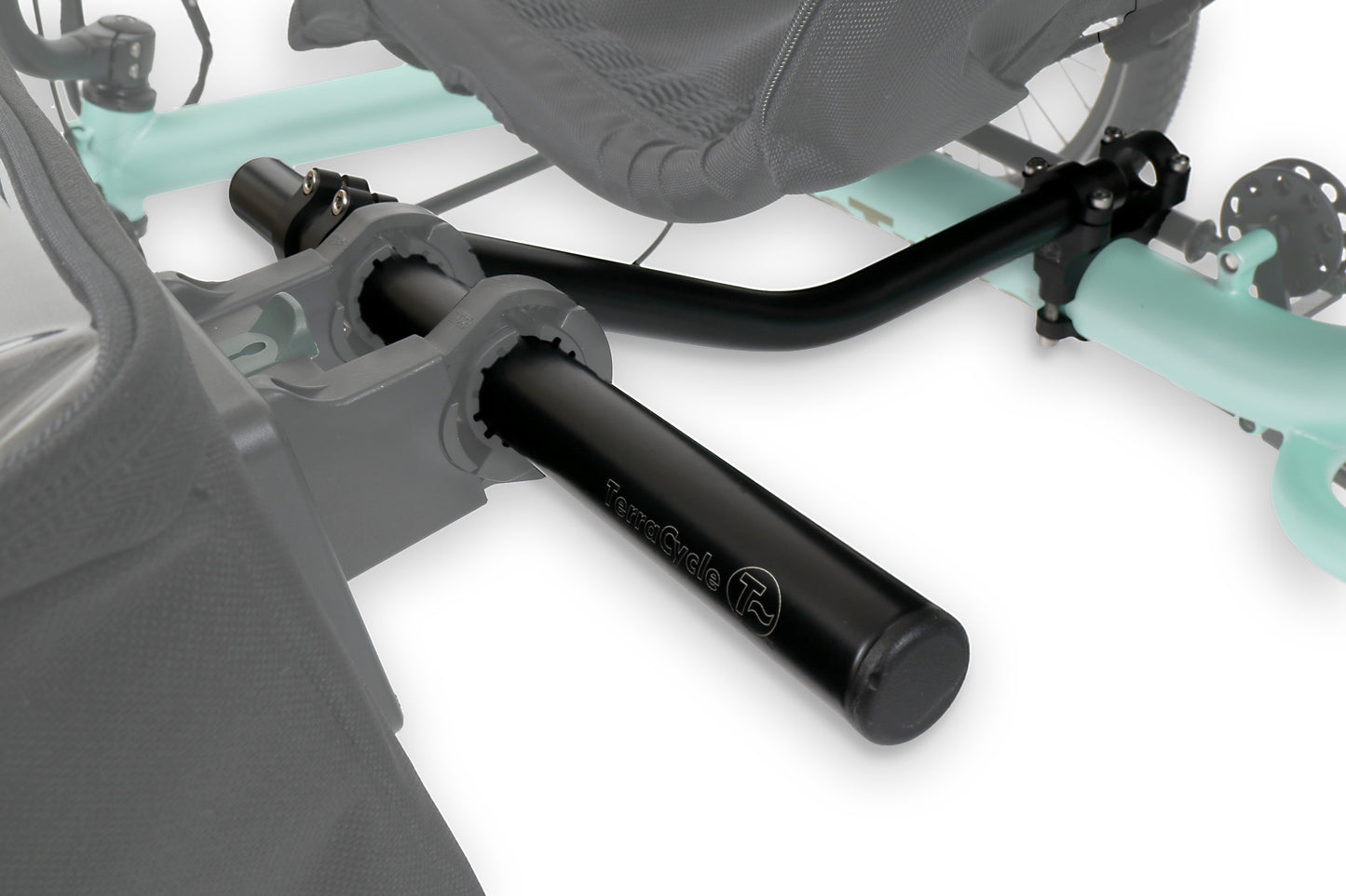 T-Cycle TerraTrike SeatSide Main Frame Mount Kit mounted to a TerraTrike studio image