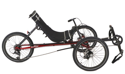 TerraTrike Maverick Sangria Trike, studio side view