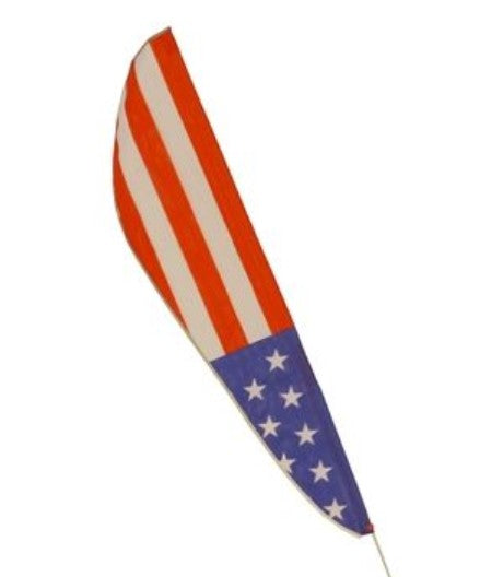 TerraTrike Teardrop 6mm Trike Flag with the USA Stars & Stripes pattern.
