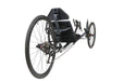 TerraTrike Used  Spyder Recumbent Trike, studio rear quarter view