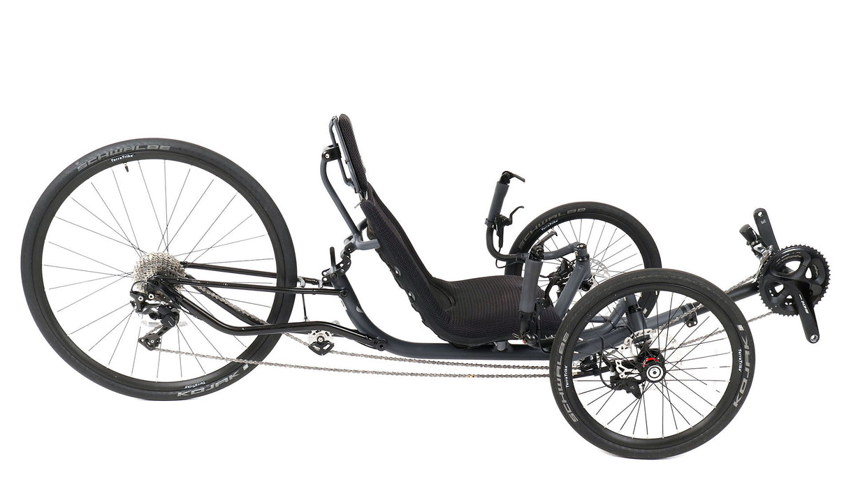 TerraTrike Used  Spyder Recumbent Trike, studio side view