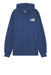 The North Face Mens Box NSE Pullover Hoodie Shady Blue/TNF Black, studio front view