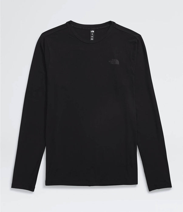 The North Face Mens Dune Sky L/S Crew TNF Black shirt only studio image