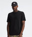 The North Face Mens Dune Sky S/S Crew TNF Black being worn by model halfbody studio image front view