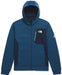 The North Face Mens Mountain Athletics Full Zip Fleece Shady Blue/Summit Navy, studio front view