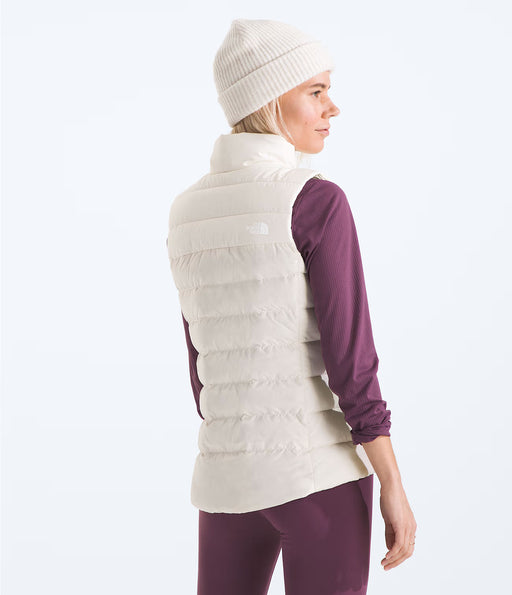 The North Face Women's Aconcagua 3 Vest White Dune, studio back view