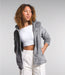 The North Face Women's Osito Jacket Meld Grey Natl Park Foundation, studio open front view