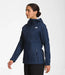 The North Face Womens Alta Vista Jacket Summit Navy being worn by model half-body side view studio image