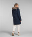 The North Face Womens Arctic Parka Navy Back Studio Image