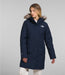 The North Face Womens Arctic Parka Navy Studio Image