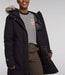 The North Face Women's Arctic Parka TNF Black, studio front inside view