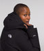 The North Face Women's Arctic Parka TNF Black, studio rear quarter view