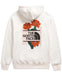 The North Face Womens Brand Proud Hoodie White Dune, studio back view