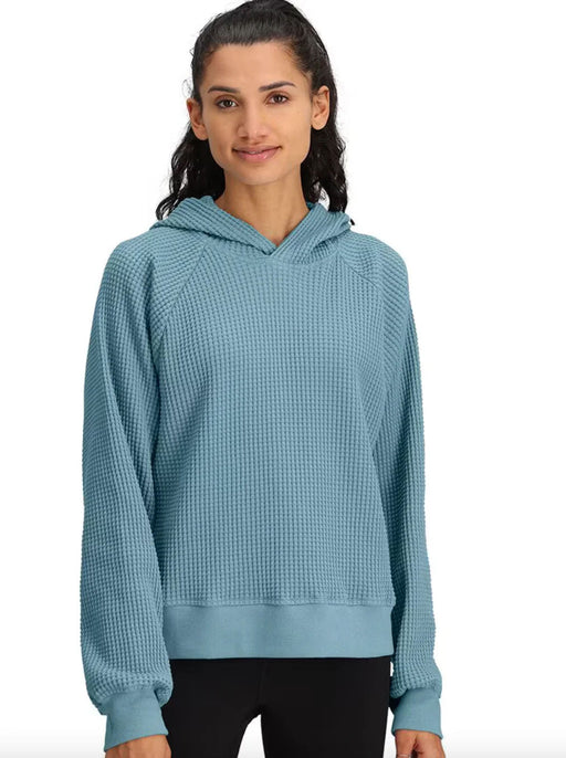 The North Face Womens Chabot Hoodie Algae Blue, studio front view