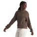 The North Face Womens Chabot Hoodie Smokey Brown, studio side view