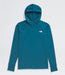 The North Face Womens Class V Water Hoodie Blue Moss studio image hoodie only front