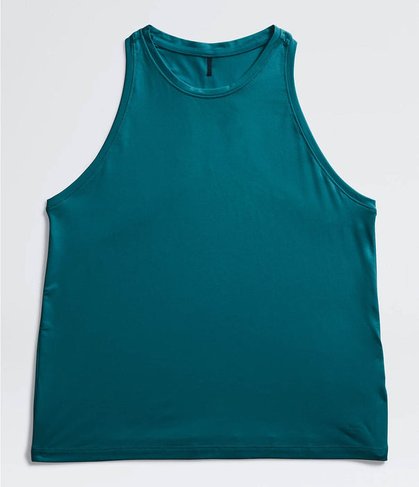 The North Face Womens Dune Sky Standard Tank Blue Moss shirt only studio image front