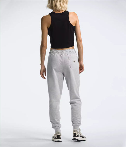 The North Face Womens Heritage Patch Jogger TNF Light Grey Heather/Heritage Patch, studio back view