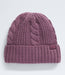 The North Face Womens Oh Mega Lined Beanie Midnight Mauve, studio front view