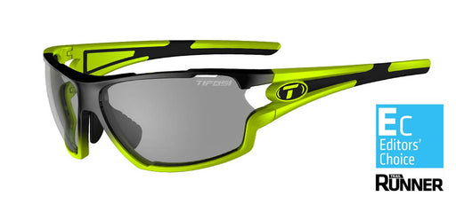 Tifosi Amok Sunglasses in Race Neon with Smoke Fototec Lens.