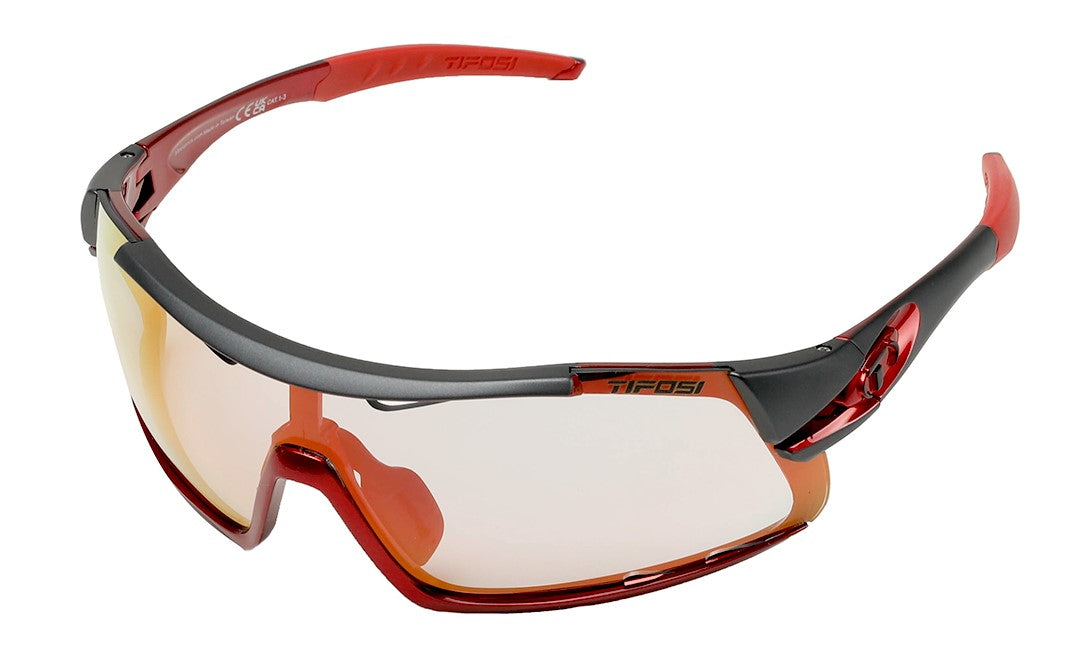 Tifosi Davos Sunglasses in Race Red with Clarion Red Fototec Lens