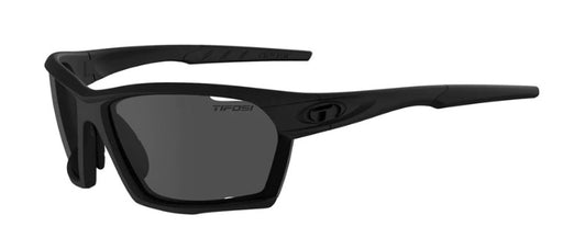 Tifosi Kilo Sunglasses in Blackout with Smoke, AC Red and Clear Interchangeable Lenses.