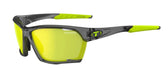 Tifosi Kilo Sunglasses in Crystal Smoke Clarion Yellow, AC Red and Clear Interchangeable Lenses.