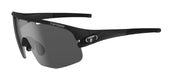 Tifosi Sledge Lite Sunglasses in Matte Black with Smoke, AC Red and Clear Interchangeable Lenses.