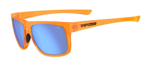 Tifosi Swick Sunglasses in Orange Quartz with a Smoke Bright Blue Lens.