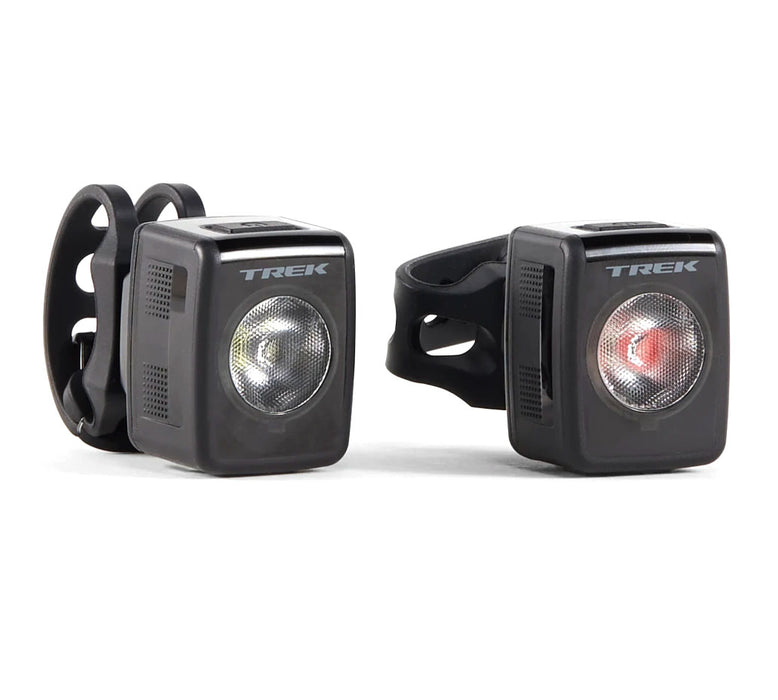 Trek Ion 200 RT/Flare RT USB Rechargeable Light Set, studio front quarter view